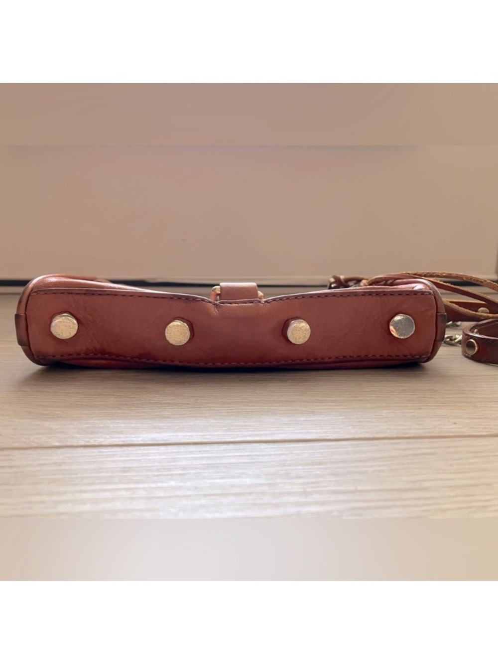 Rebecca Minkoff Mini MAC Convertible Crossbody Bag | Tan Leather - Picture 5 of 14